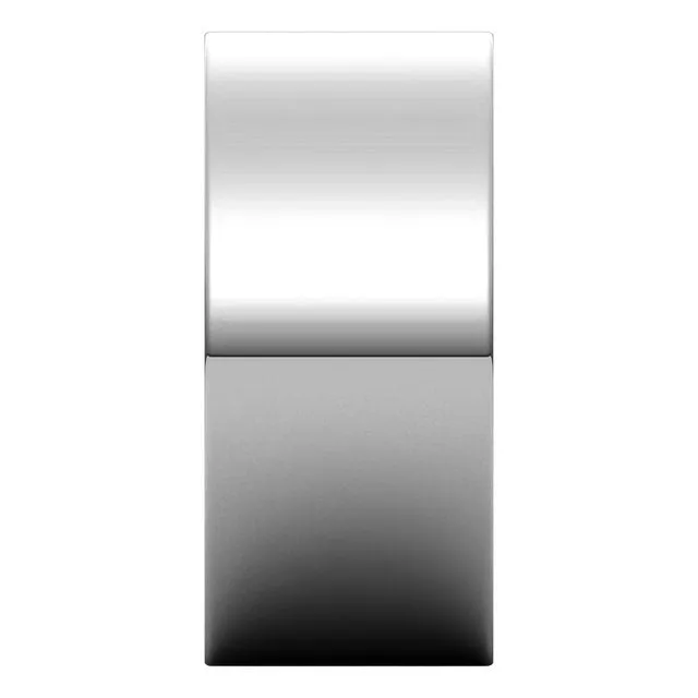 10K White Gold Flat Wedding Band, 9 mm Wide