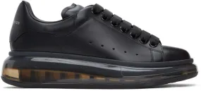 Alexander McQueen Black Clear Sole Oversized Sneakers