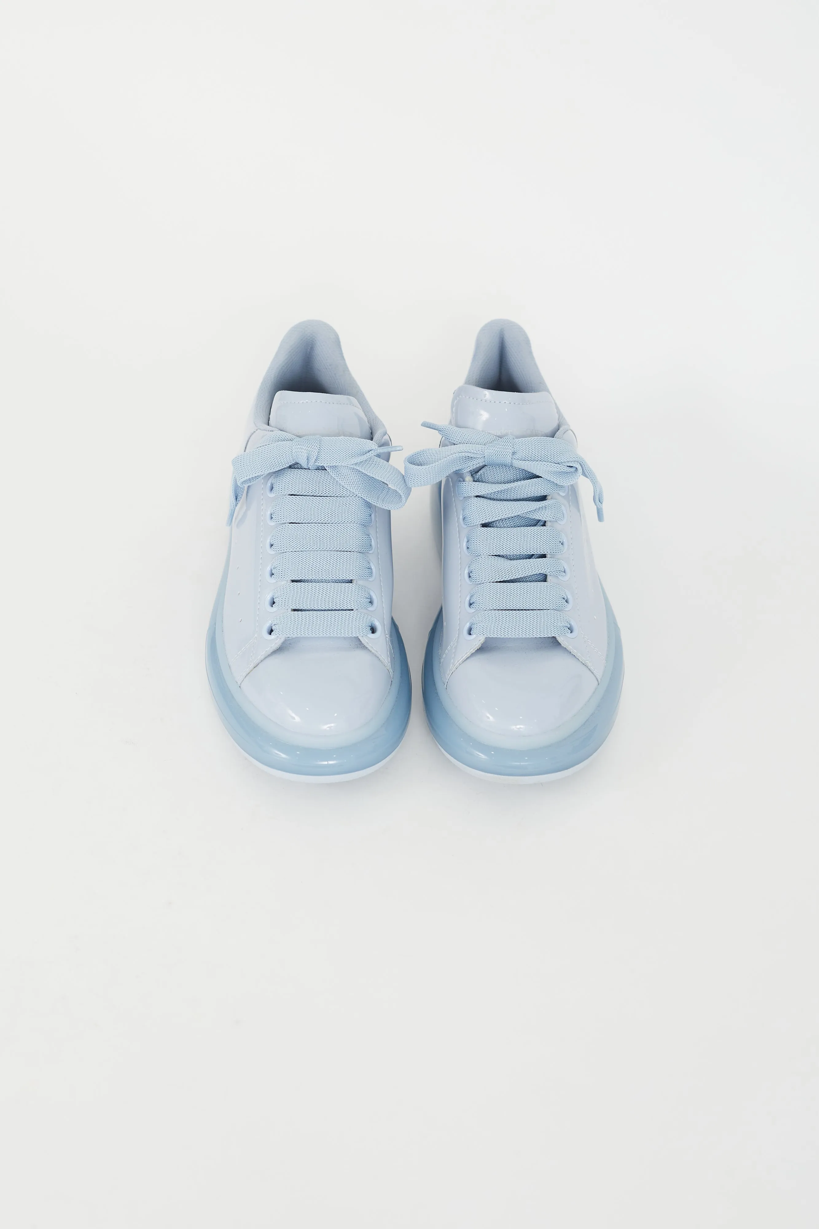 Blue Patent Oversized Sneaker