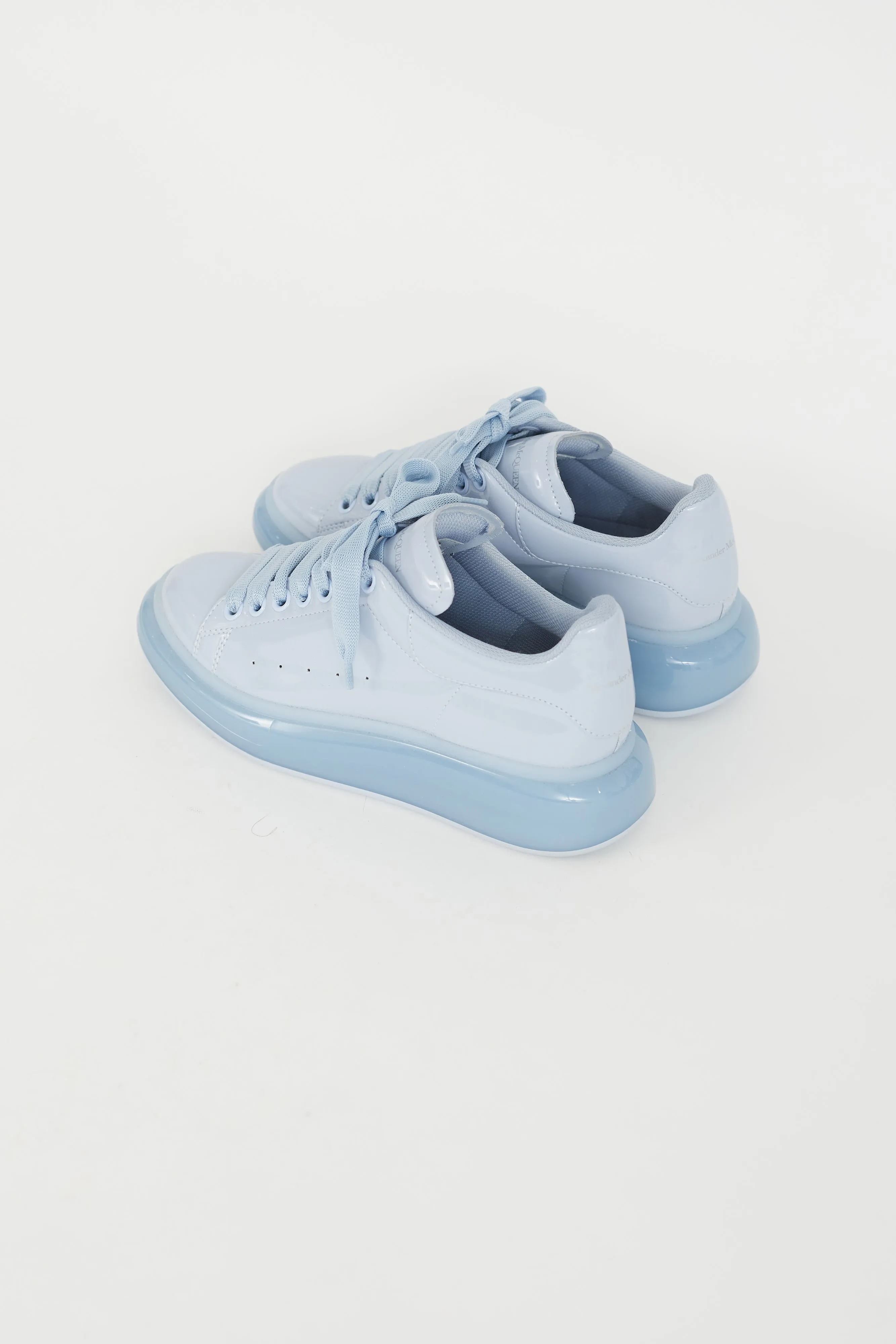 Blue Patent Oversized Sneaker