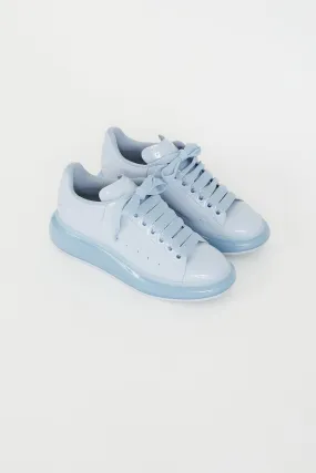 Blue Patent Oversized Sneaker