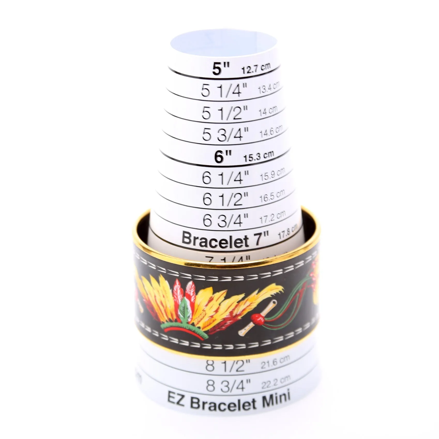 Brazil Printed Enamel Extra Wide Bracelet