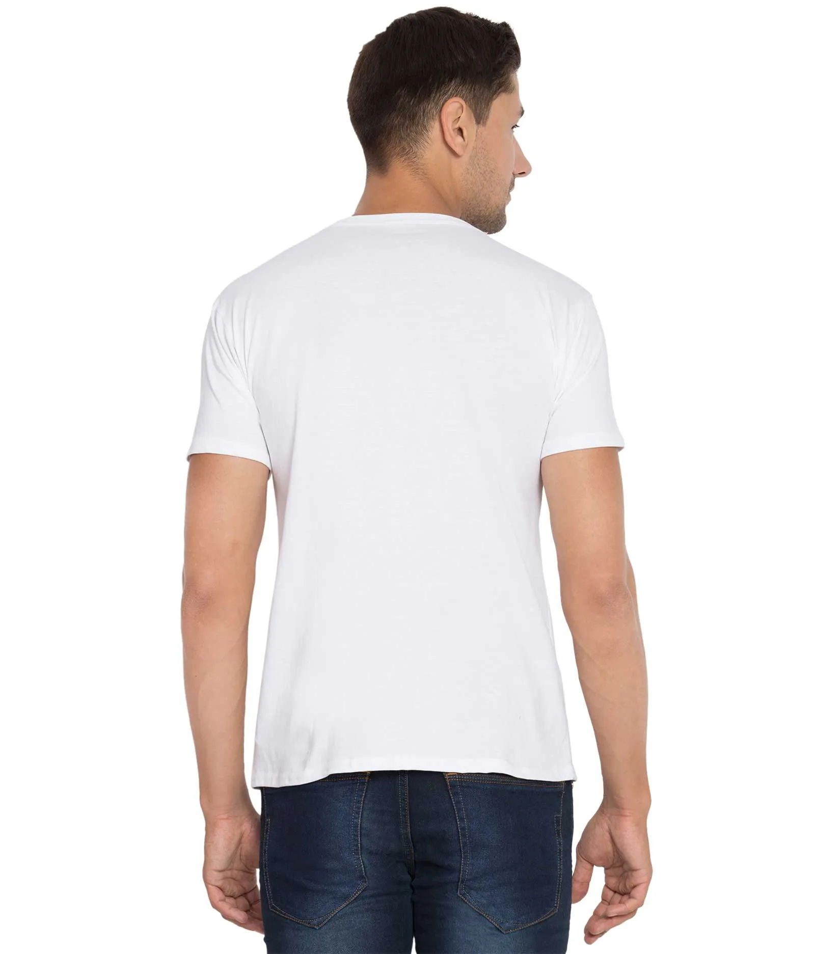 Cliths Printed Pubg Tshirts For Men/White And Grey Graphic Tshirts For Men Cotton