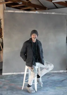 Cloudy Essential // #0347 XLarge Hand-Painted Canvas Backdrop