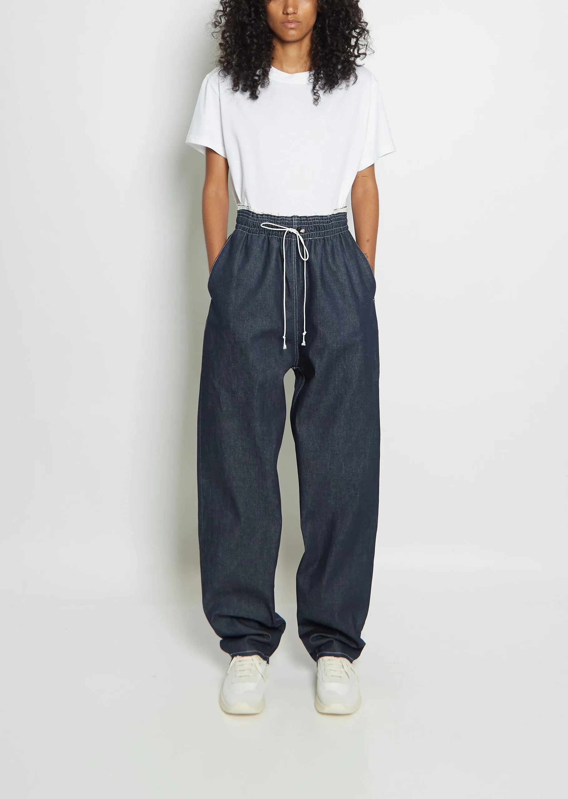 Denim Sweatpant Trouser