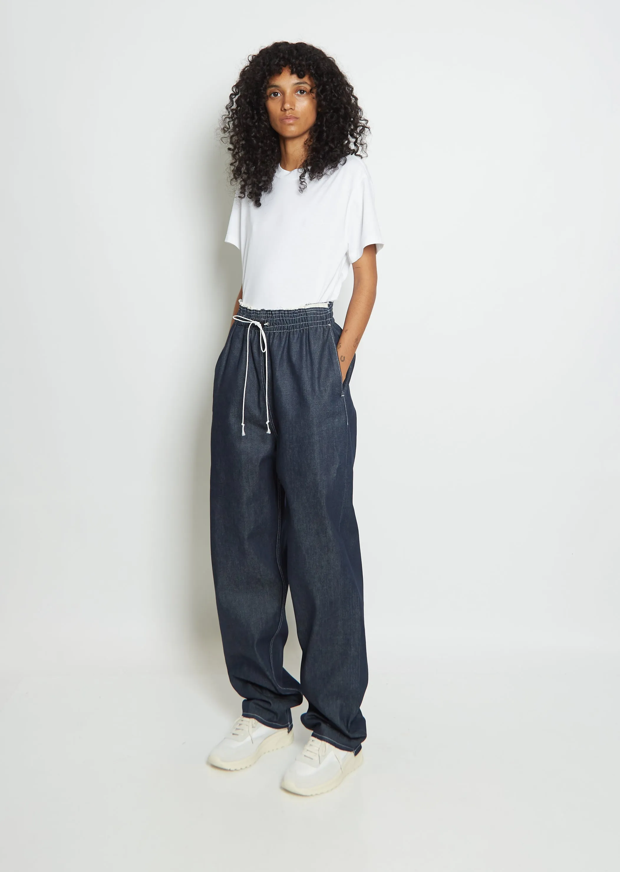Denim Sweatpant Trouser
