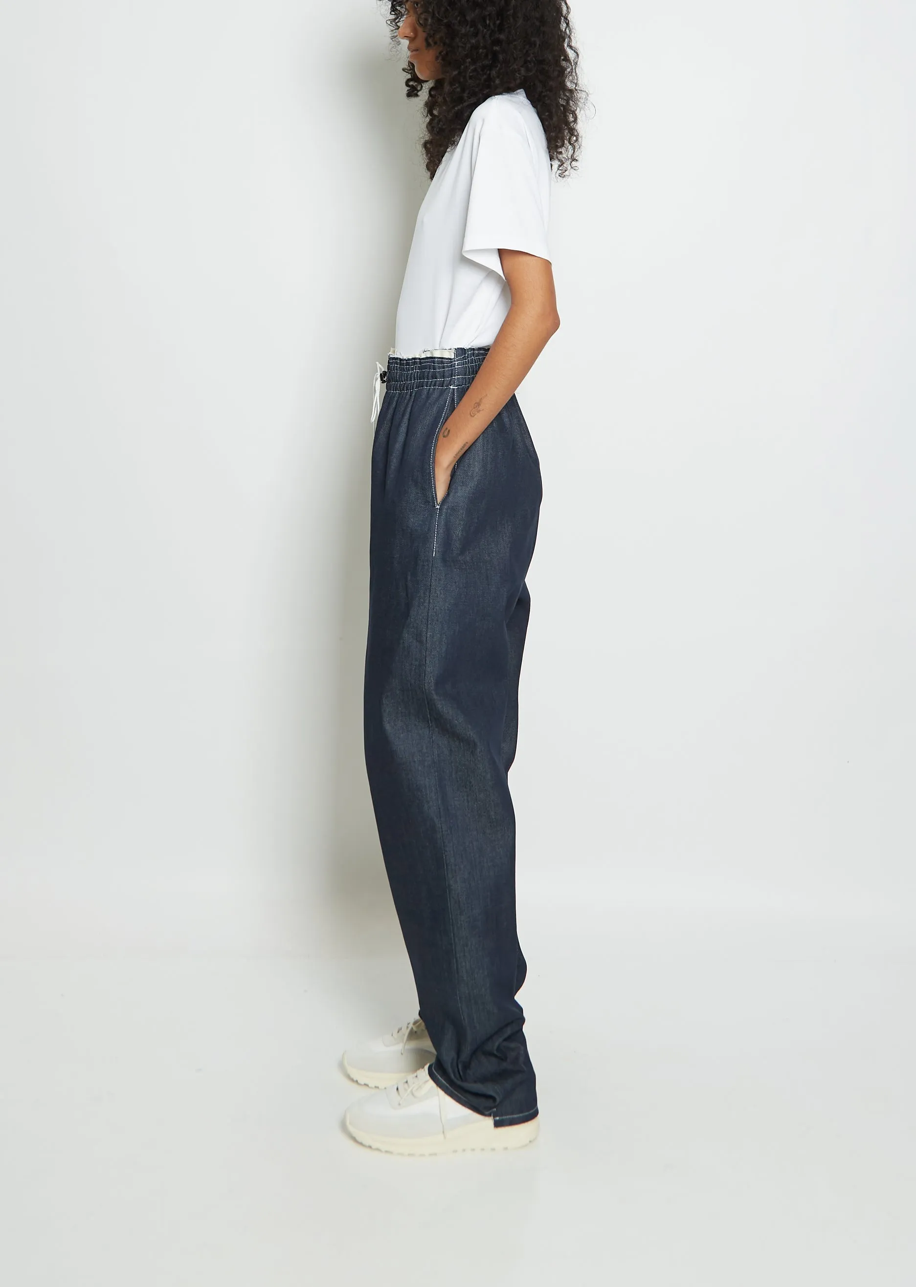 Denim Sweatpant Trouser