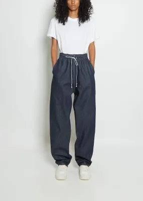 Denim Sweatpant Trouser