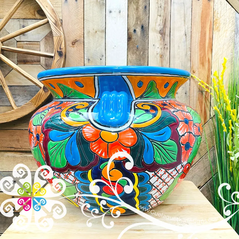 Extra Large Talavera Pot - Maceta