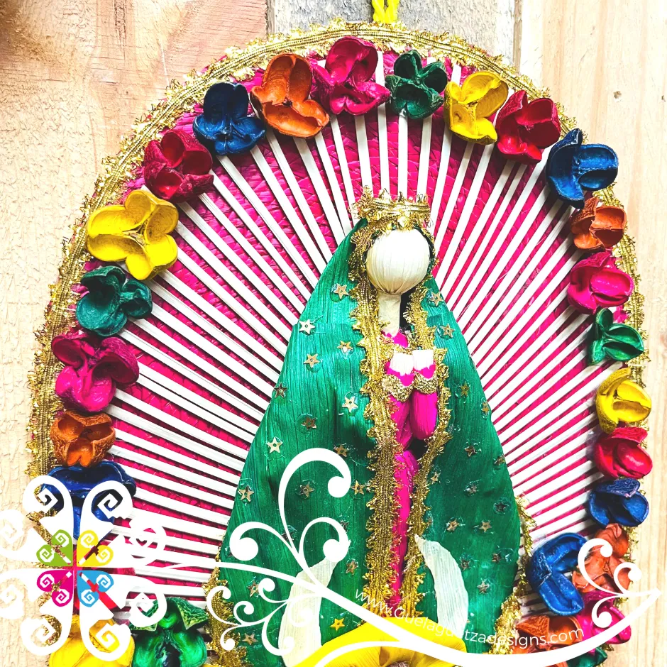 Extra Large Virgen Guadalupe - Palm Wall Decoration