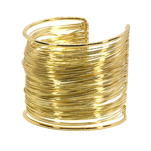 EXTRA WIDE MULTI-WIRE BANGLE - B33121Y,W