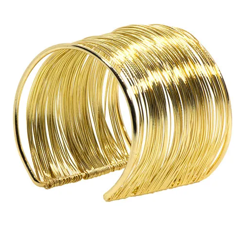 EXTRA WIDE MULTI-WIRE BANGLE - B33121Y,W