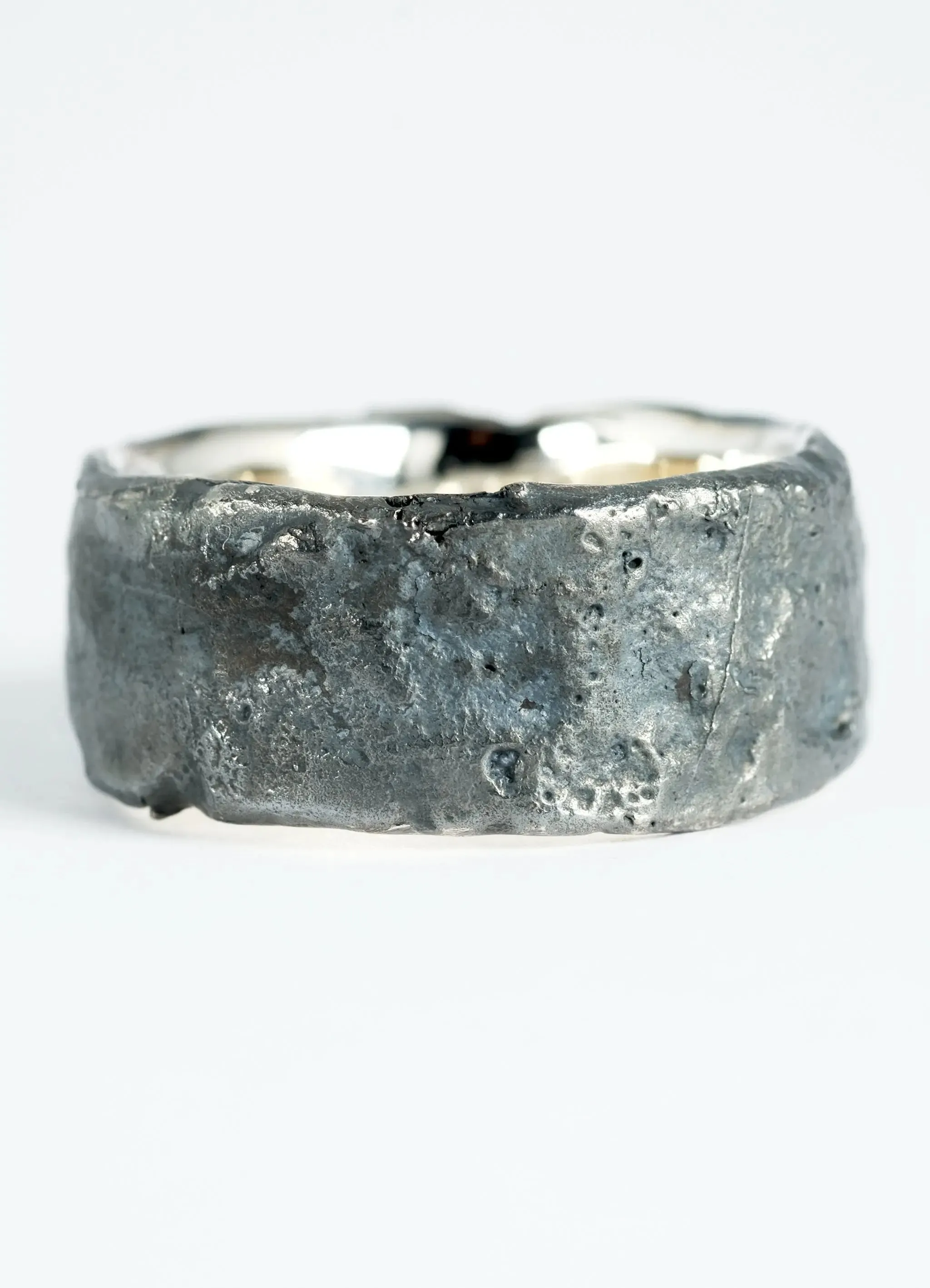 Extra Wide Silver Flux Rings