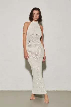Glastonbury Crochet Dress Cream