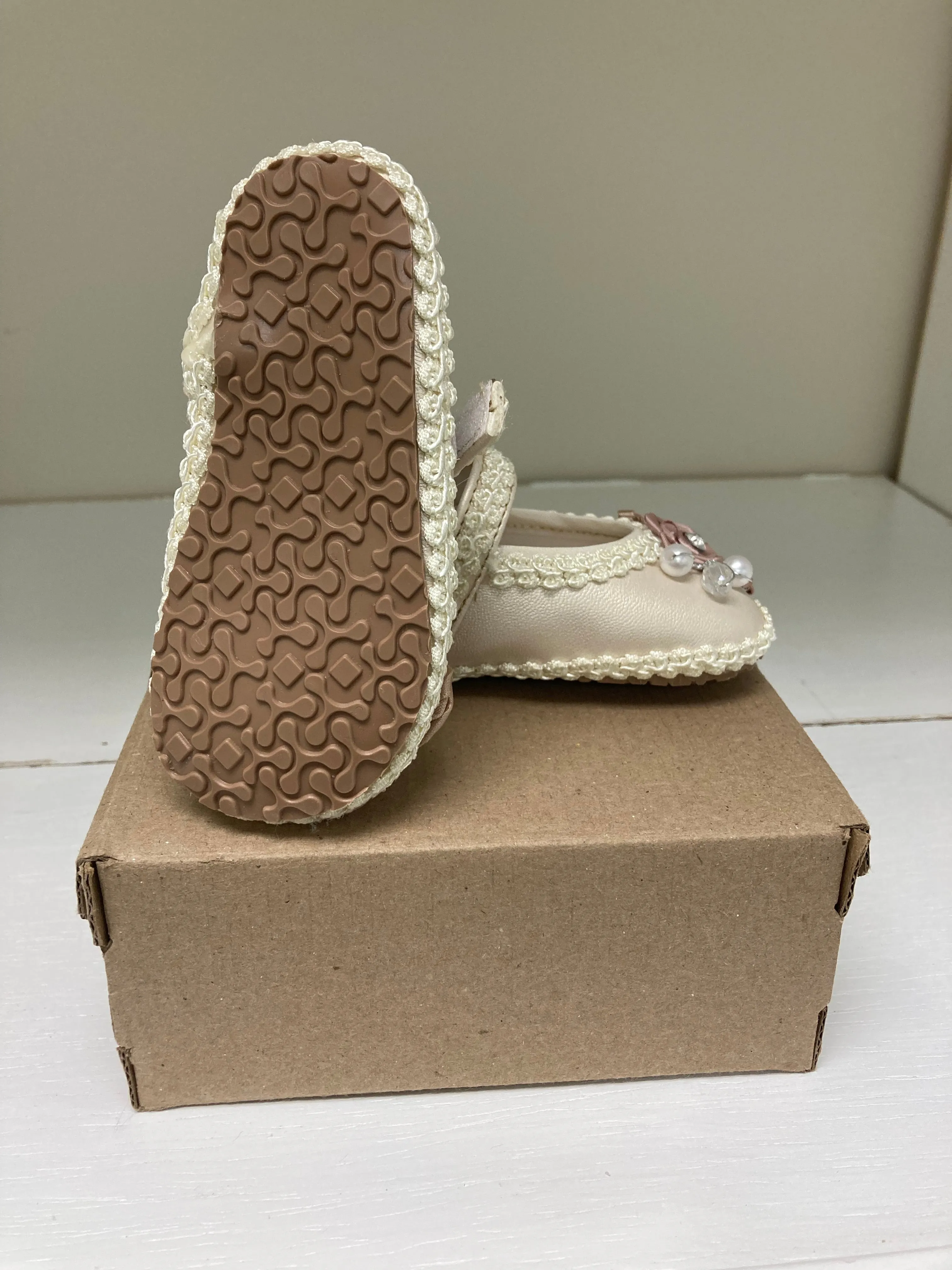 Ivory Baptism shoes for girls ONLY SIZE 8