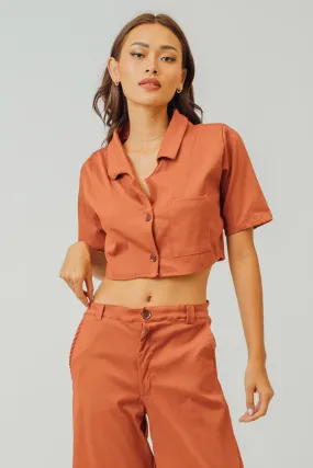 Jessie Cropped Polo and Pants Coordinates