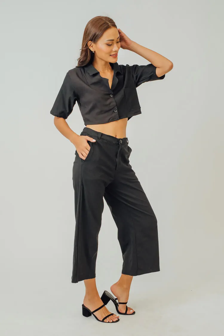 Jessie Cropped Polo and Pants Coordinates
