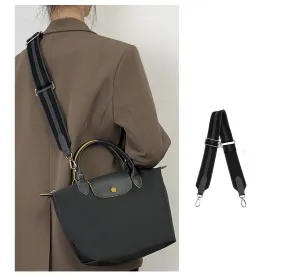Le Pliage Energy bag adjustable bag strap,canves 4.7cm wide canvas straps, diagonal stripes instead of straps