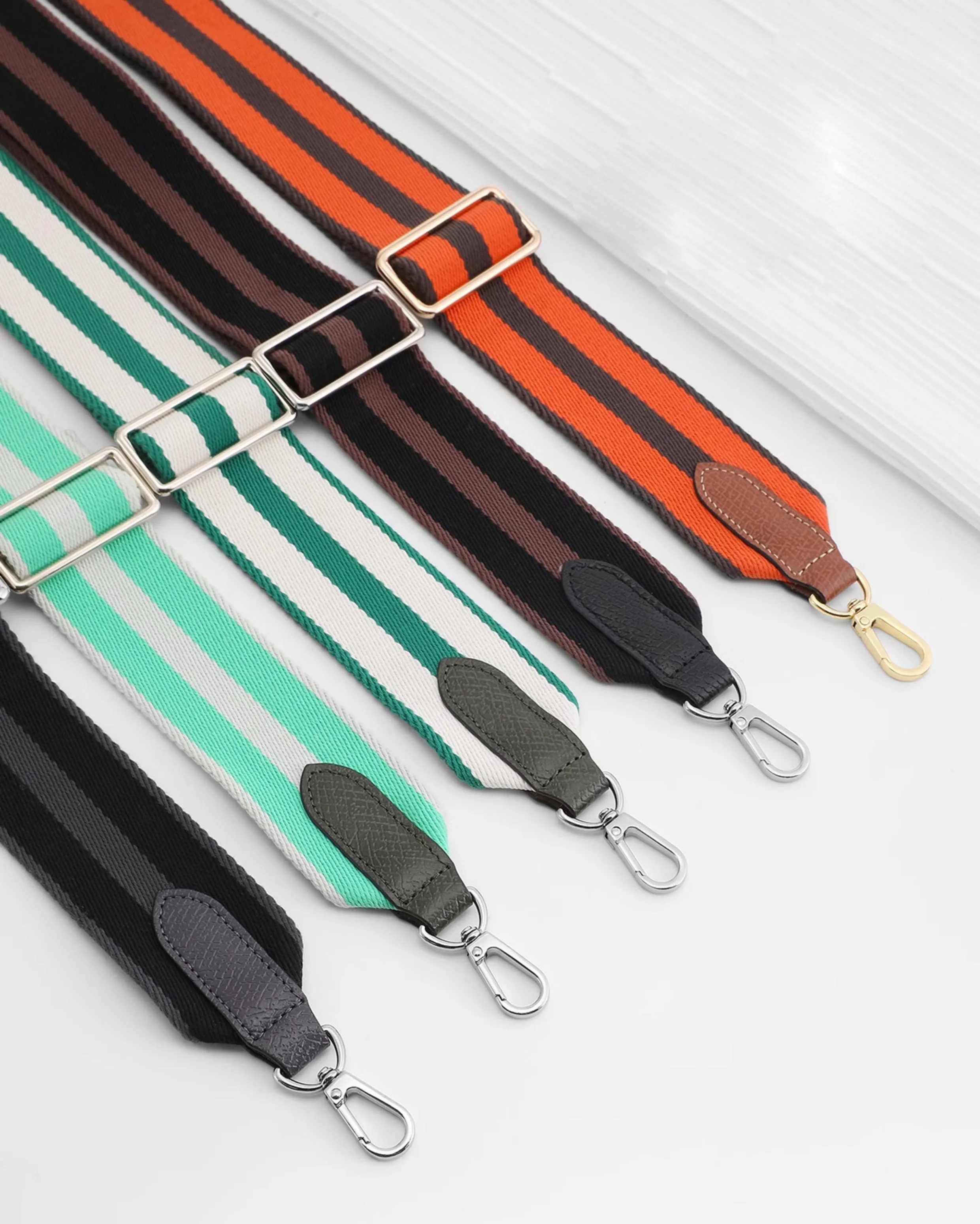 Le Pliage Energy bag adjustable bag strap,canves 4.7cm wide canvas straps, diagonal stripes instead of straps