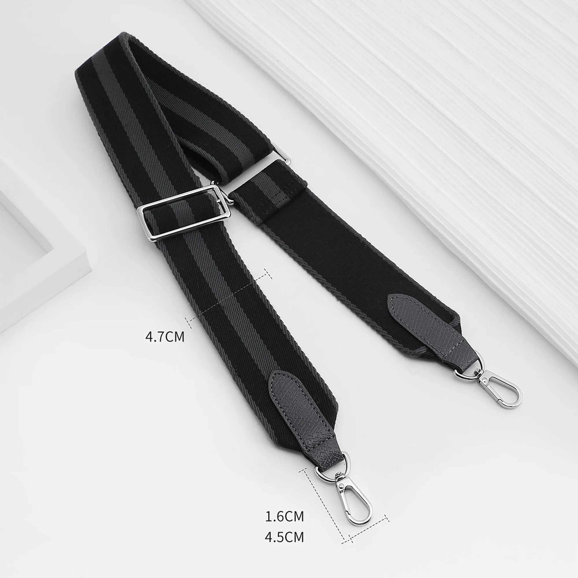 Le Pliage Energy bag adjustable bag strap,canves 4.7cm wide canvas straps, diagonal stripes instead of straps