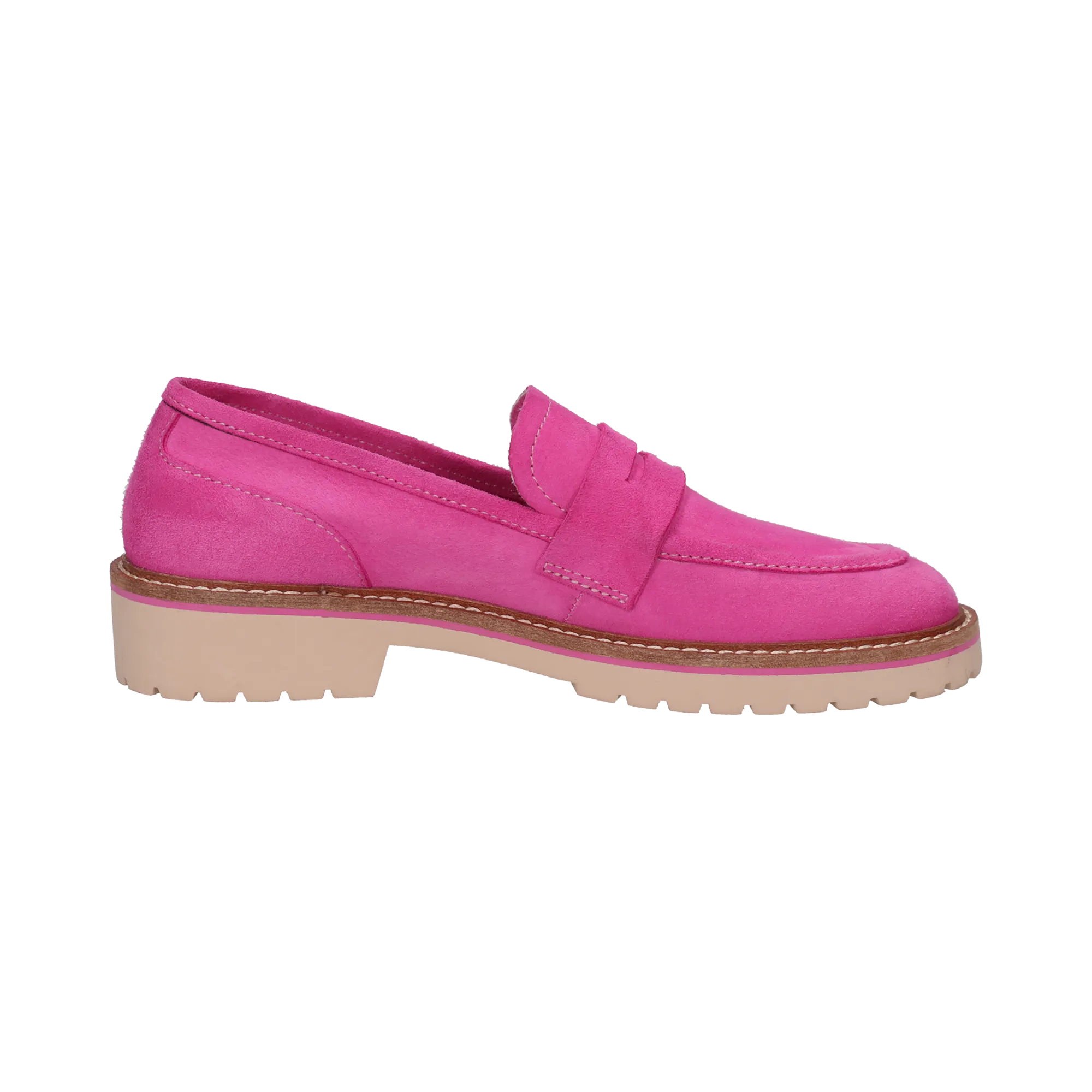 Leder Loafers pink