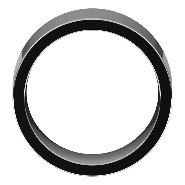 Palladium Flat Comfort Fit Wedding Band, 10 mm Wide