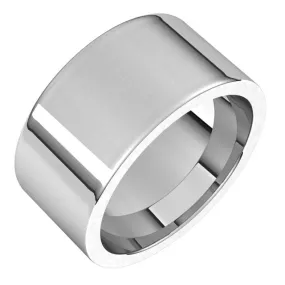 Palladium Flat Comfort Fit Wedding Band, 10 mm Wide
