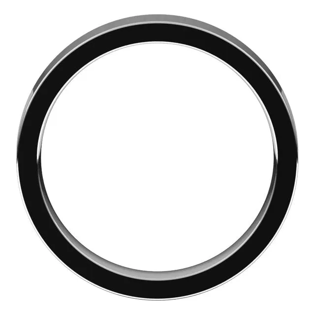 Palladium Flat Comfort Fit Wedding Band, 4 mm Wide
