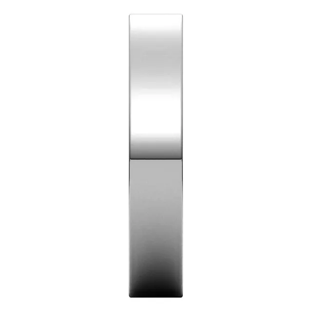 Palladium Flat Comfort Fit Wedding Band, 4 mm Wide