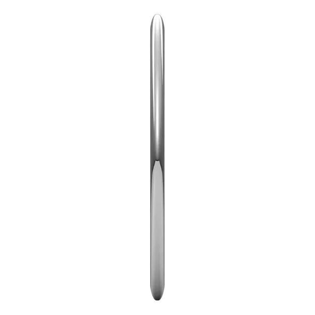 Palladium Half Round Wedding Band, 1 mm Wide