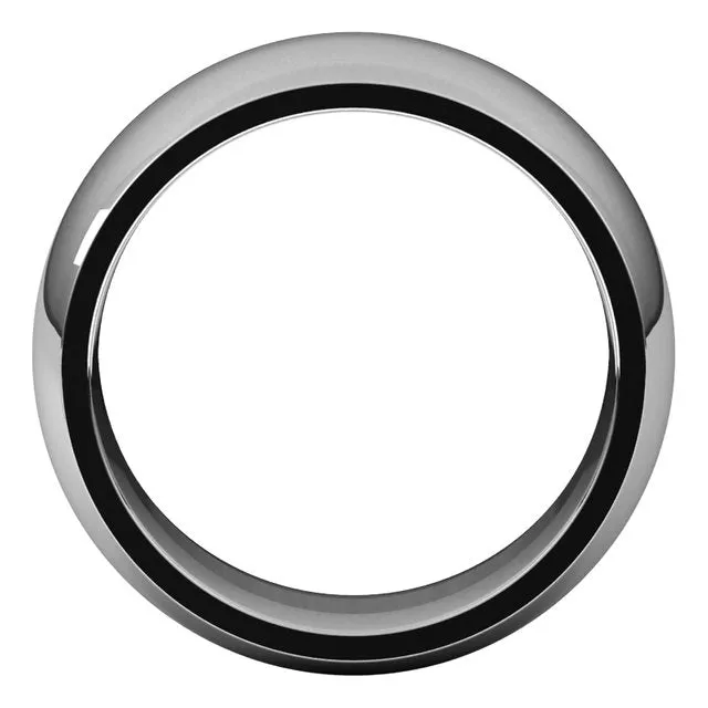 Platinum Domed Comfort Fit Wedding Band, 9 mm Wide