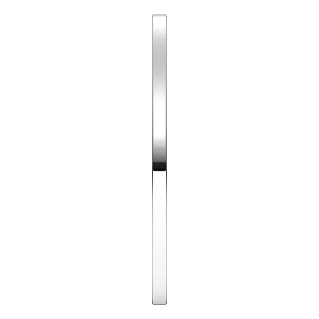 Platinum Flat Wedding Band, 1 mm Wide