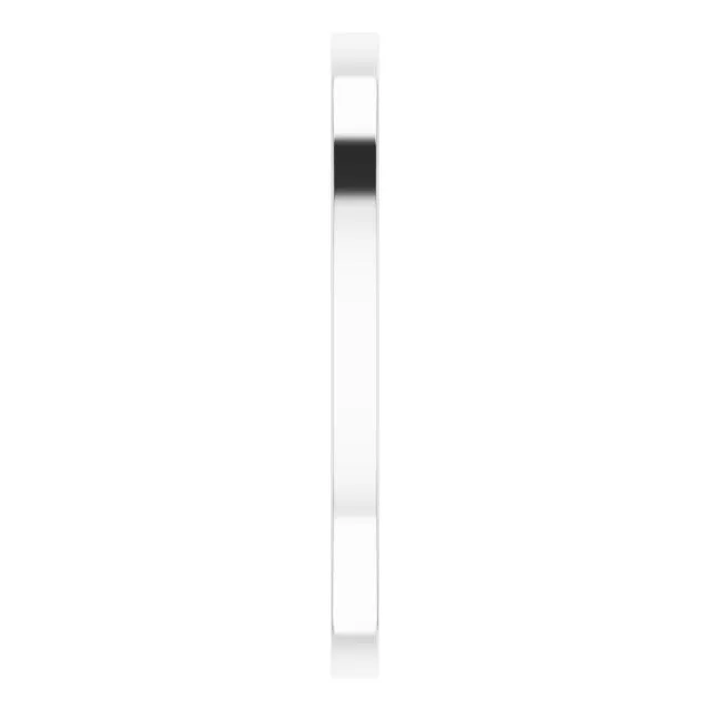 Platinum Flat Wedding Band, 1.5 mm Wide