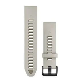 QuickFit Watch Strap, 20mm - Fog Grey/Dark Sandstone Silicone