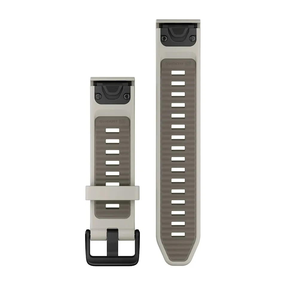 QuickFit Watch Strap, 20mm - Fog Grey/Dark Sandstone Silicone