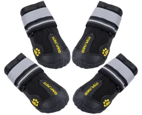 QUMY Dog Shoes for Medium Large Breed - Black