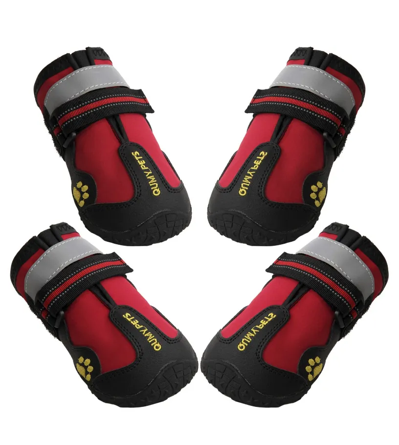 QUMY Dog Shoes for Medium Large Breed - Blue
