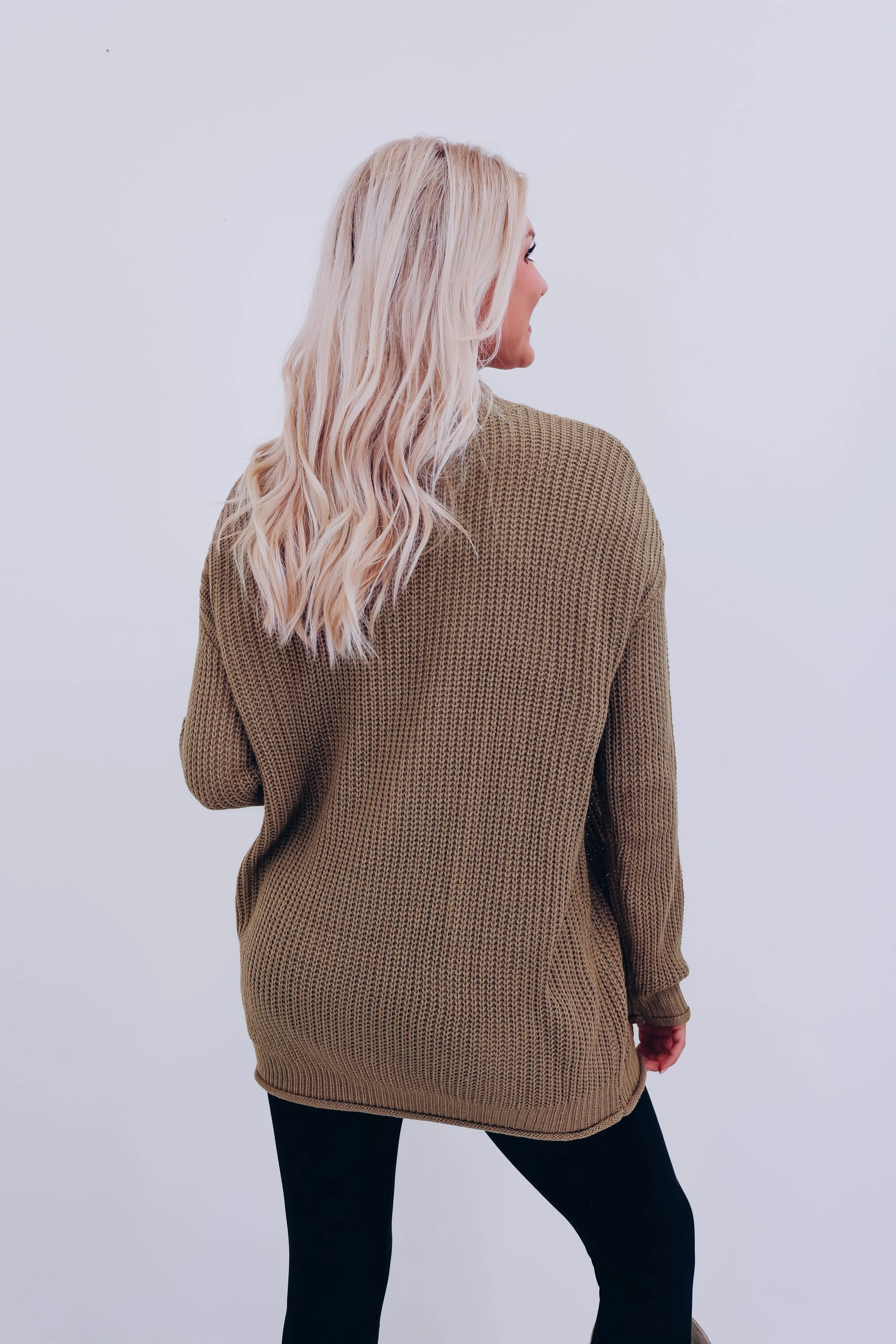 Saratoga Solid Knit Oversized Sweater