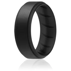 Silicone Ring For Men-  Breathable Comfort Fit Step Edge