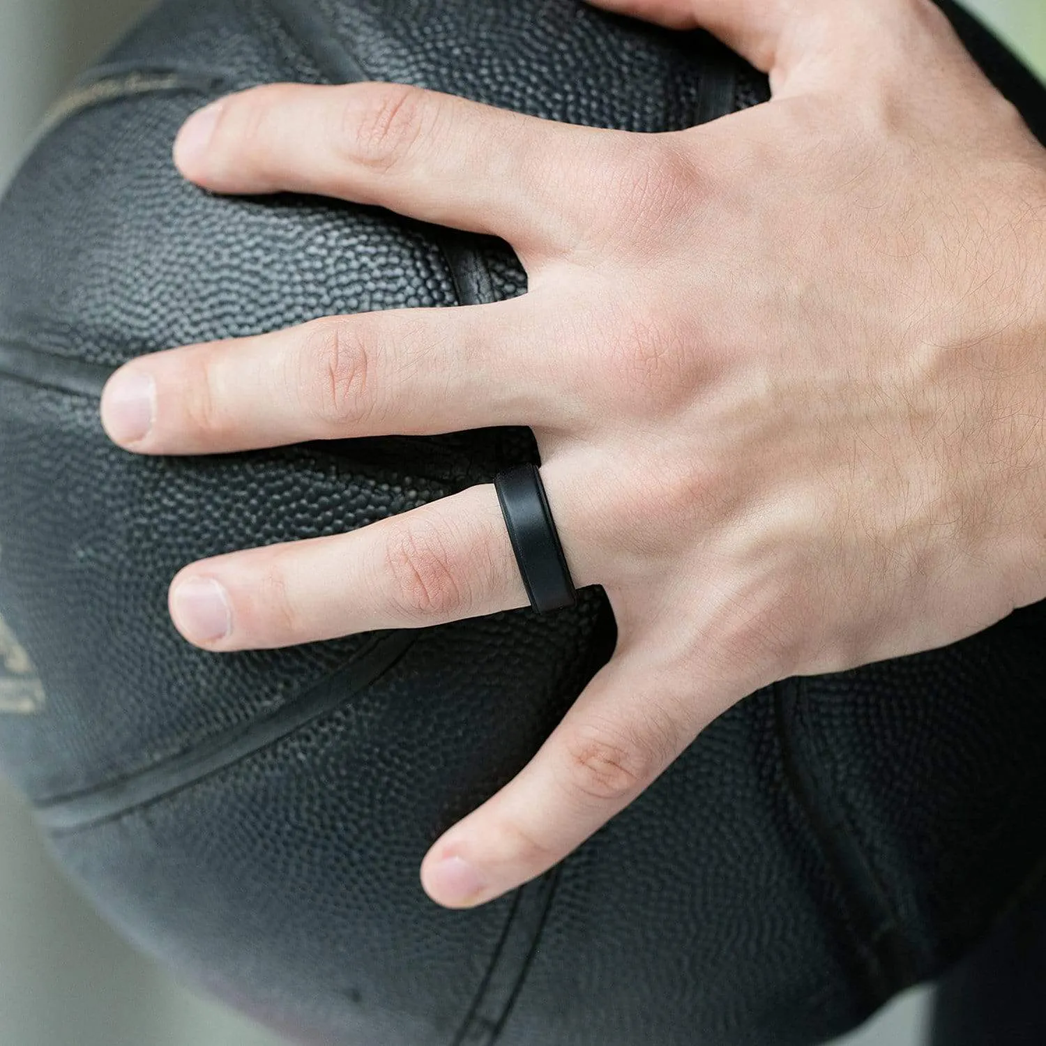 Silicone Ring For Men-  Breathable Comfort Fit Step Edge