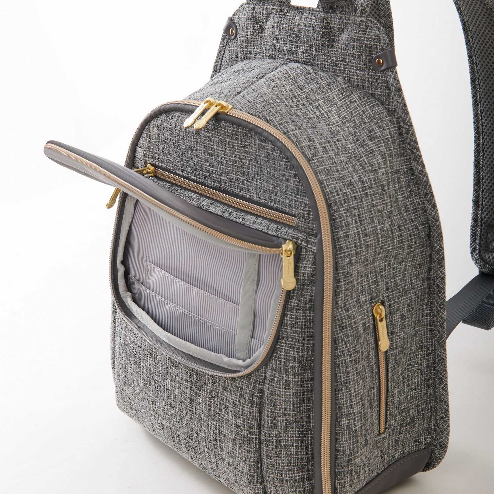 Tweed Luxe Diaper Bag Backpack
