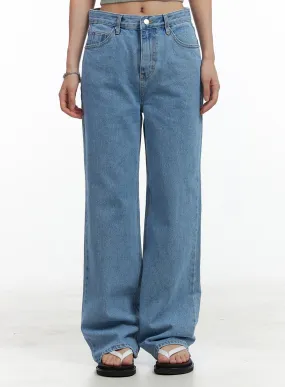 Washed Wide Fit Jeans OL401